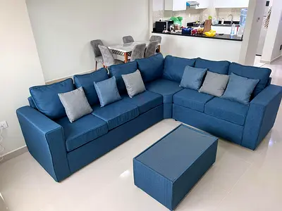 Brand New Luxury L Shaped Corner Sofa with Extra Wide Chaise Lounge, Deep Comfortable Seating