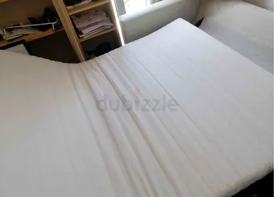 Comfortable White Sofa Bed with Mattress