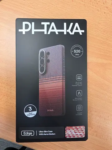 PITAKA Samsung S26 Ultra Slim Texture Phone Case - Almost New in Box