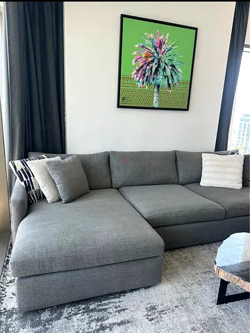 Amazing condition crate&barrel lshape sofa