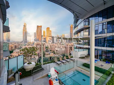 Beautifully Furnished 1BR | Vacant | Pool View