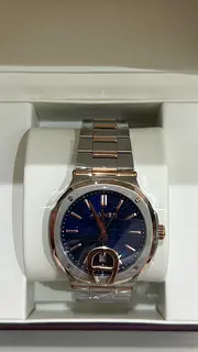 Aigner Men's Two-Tone Stainless Steel Watch with Blue Dial