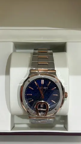 Aigner Men's Two-Tone Stainless Steel Watch with Blue Dial