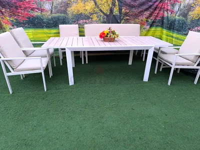 Extendable 10 Seater Branded Outdoor Garden Table Set