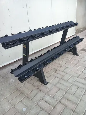 Two-Tier Dumbbell Rack - Heavy Duty Gym Storage Stand