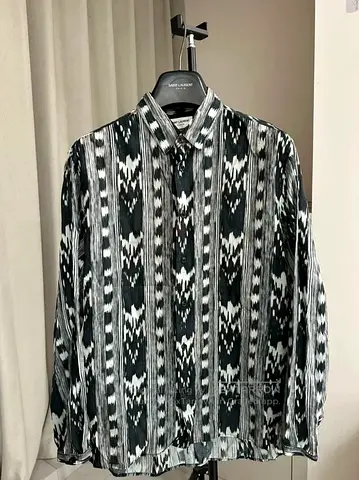 Authentic YSL Yves Saint Laurent Men shirt- Large Premium cotton tom ford brunello louis vuitton