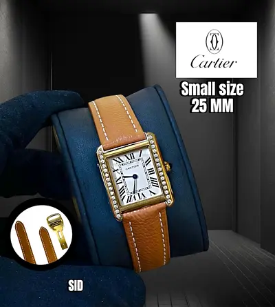 Cartier tank womens quartz watch