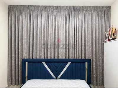 Full-length Silver Grey Curtains - Ready to Hang, Good Condition