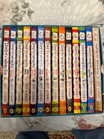 Set of Diary of a Wimpy Kid books by Jeff Kinney (multiple volumes)