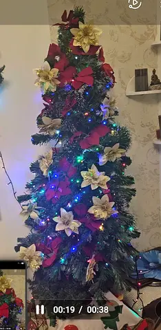 CHRISTMAS TREE WITH INBUILT LIGHTS