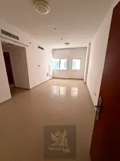For annual rent in Sharjah Al Khan near Afamia one bedroom and living room one bathroom central AC b