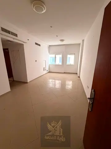 For annual rent in Sharjah Al Khan near Afamia one bedroom and living room one bathroom central AC