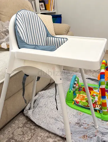 Ikea high chair with tray with tray mat and cushion all ikea