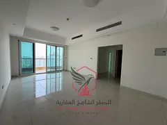 Sea view with balcony, beautiful two-bedroom apartment with a master bedroom and maid’s room, cent