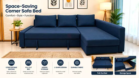 Ikea sofa cumbed brand new never used with big storage space L shape
