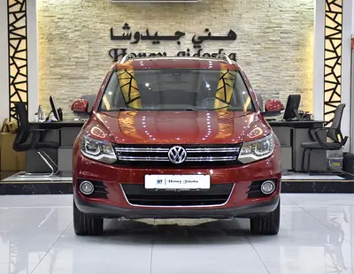 EXCELLENT DEAL for our Volkswagen Tiguan 2.0 TSi 4Motion ( 2014 Model ) in Red Color GCC Specs