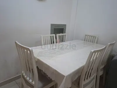 IKEA White Dining Table with 6 Chairs – Good Condition