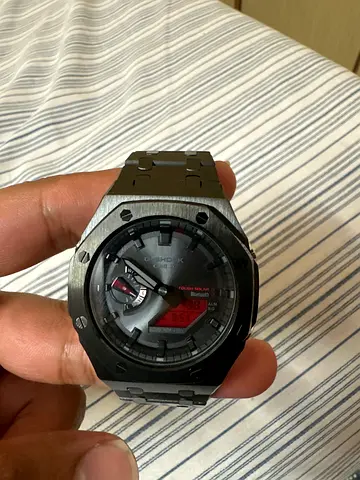Casio G-Shock GA-2100 with Stainless Steel bracelet with box and invoice