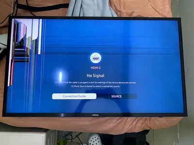 Samsung 43-inch LED TV - Screen Damaged, Parts or Repair