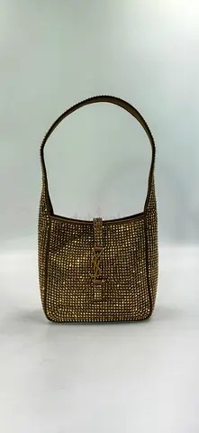 YSL gold studed hobo bag