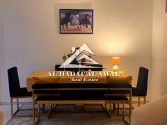 Two-bedroom apartment with a living room for monthly rent in Al Qasimia, Al Nad building, with inter