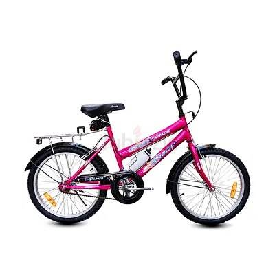 Pink Kids Bicycle - 20-inch, Good Condition with Rear Carrier
