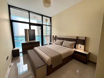 Fully Furnished Master Bedroom | Business Bay | Canal View l Free Parking