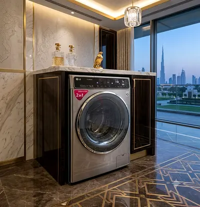 LG 10kg/7kg Front Load Washer Dryer 2-in-1 – Silver | Good Condition