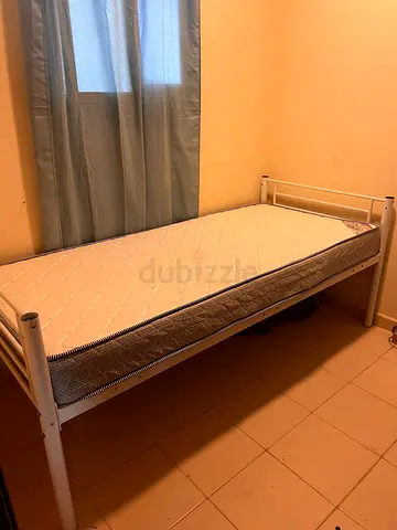 Single Metal Bed with 90 × 200 cm Mattress | Maid’s / Guest Room