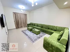 Furnished 2-Bedroom Apartment for Monthly Rent in Ajman Furnished 2-bedroom apartment with a living