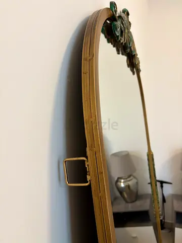Vintage Wall Mirror with Decorative Floral Frame