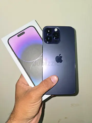 Iphone 14 pro Max 256Gb TDRA Emirati with charger battery 100% 1physical + Esim just face iD failed