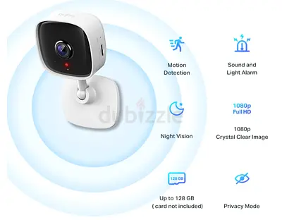 1080p Home Security Wi‑Fi Camera with Night Vision and Motion Detection , C100 TAPO