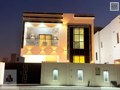 Villa for sale in the Al Zahia area of Ajman—price includes registration and ownership fees. It boasts a strategic location close to all amenities a