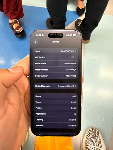 iPhone 17 pro 256gb blue