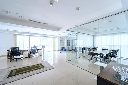 FURNISHED OFFICE FOR RENT | 4 PARKING SPACES | SHEIKH ZAYED ROAD