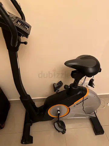 Used upright exercise bike - compact home cardio machine
