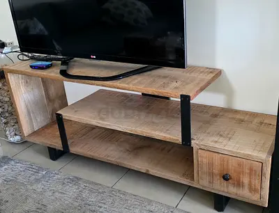 Solid wood TV table