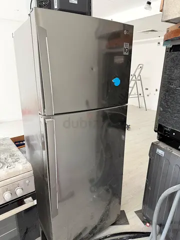 LG Stainless Steel Double Door Fridge - Good Condition