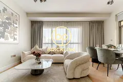 2BR Furnished Apartment ( Highly Upgraded) in JBR | High-Floor Amwaj 4 | Sea & Marina Viewsl