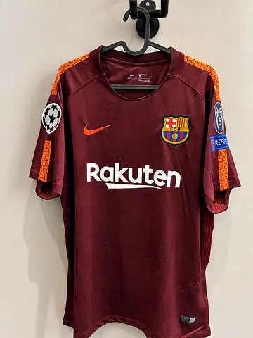 Barcelona 2017/18 Third Champions League Retro Jersey