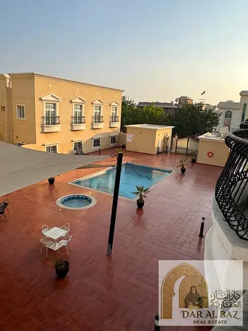 4BR Villa for Annual Rent in Al Nakhilat, Sharjah. Maid’s room, storage room, free gym and swimming pool, plus 2 parking spaces.