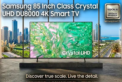 Samsung 85-inch Crystal UHD DU8000 4K Smart TV - Excellent Condition