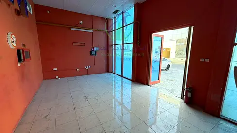 Retail shop for rent on main road in Ind. Area 18, Sharjah. 2,500 sq ft with mezzanine, 3 rooms, 2