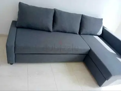 Dark Grey L-Shaped Sectional Sofa