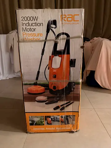 Brand New RAC 2000W Induction Pressure Washer with Patio Cleaner & Accessories
