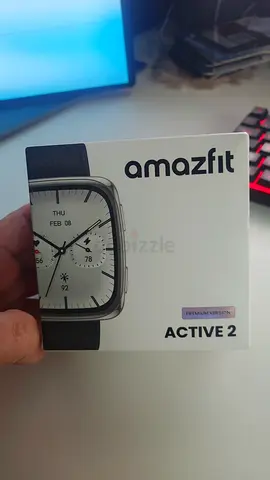 Amazfit Active 2 Smart Watch - Premium Black Leather
