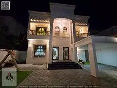 Luxury villa in Al-Rawdah 2 with classic design; water, electricity, and A/C included | 5 master bed