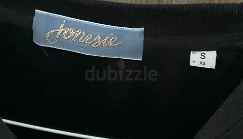 Jonesie black knit top size S (EU) / XS (US)