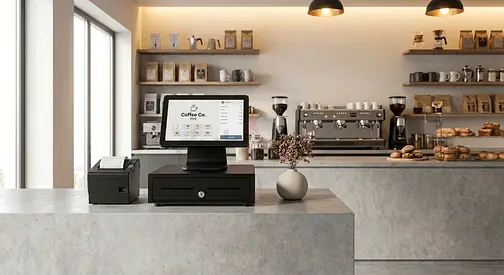 Complete POS System with Touchscreen, Receipt Printer & Cash Drawer - Ready for use